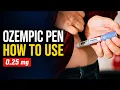 How to Use the Ozempic Pen 0 25 mg Stomach Injection