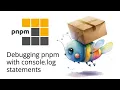 Debugging pnpm with console log statements