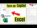 How to Turn on Copilot in Excel Microsoft 365 Fix Not Showing or Working