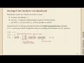 Algorithmen und Datenstrukturen Sommer 2026 - 07-8 Analyse von Quicksort
