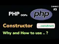 Constructor In PHP OOP Object-Oriented Programming in PHP Full Tutorial HINDI -