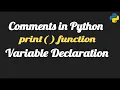 Python Basics-II Print Variables Comments