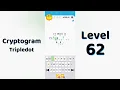 Cryptogram Tripledo Level 62 Solutions Logic Puzzle Game Mini Boss