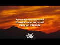 Tinashe - Me So Bad (Lyrics)