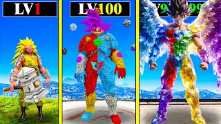 LEVEL 1 GOKU to LEVEL 1,000,000 ANGEL CRYSTAL GOKU in GTA 5