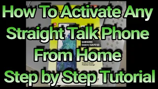 How To Activate Any Straight Talk Walmart Phone From Home Step By Step Tutorial