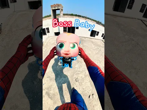 boss baby balloon  #parkour #spiderman #spidermanparkour #delhikaspiderman #balloons