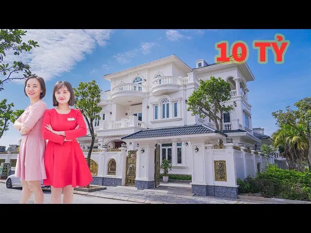Thiết kế biệt thự 10 tỷ tân cổ điển nổi bật tại KĐT Lạc Hồng Phúc