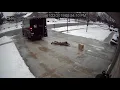 UPS Delivery Guy vs Icy Driveway
