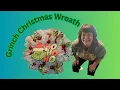 Under 15 Dollar Super Easy DIY CHRISTMAS GRINCH WREATH Supplies AMAZON and DOLLAR TREE