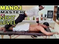 MANOJ MASTER BODY MASSAGE BACK CRACKING ADJUSTMENTS WATCH TO RELAX YOUR INSOMNIA INDIANBARBER