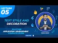 Text Widget Text Style Text Align and Decoration In Flutter