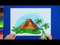 How to draw a Mayan Temple