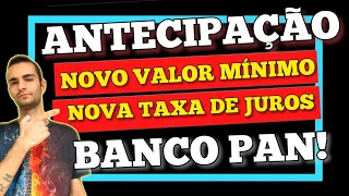 ANTECIPAÇÃO SAQUE ANIVERSÁRIO PAN! VALOR MÍNIMO R$300 E TAXA DE JUROS 1.99 - BANCO PAN!