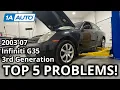 Top 5 Problems Infiniti G35 Sedan 3rd Generation 2003-07