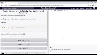 11 - Learn Basic JavaScript