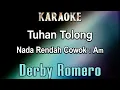 Download Lagu Tuhan Tolong (Karaoke) Derby Romero - Nada Cowok / Nada Rendah Am