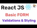 Adding Basic Form Validations and Styling - React JS Hindi Coding Scenes