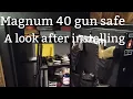 As promised a look at my Magnum 40 gun safe after installing
