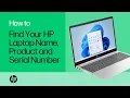 How to find your HP laptop name product number and serial number HP Support