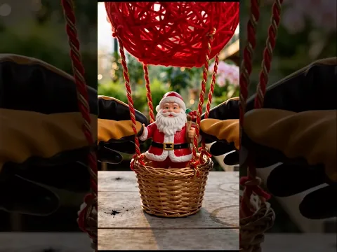 DIY Holiday Decor Ideas: Yarn Balloon Santa Lantern & Autumn Leaf Candy Bowl Crafts #HolidayDIY