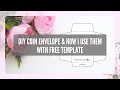 DIY COIN ENVELOPE l HOW I USE COIN ENVELOPE l With Free Template