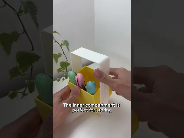 Rotating 2 Piece Desk Pens Holder and Desk Organizer – Elegant & Fast 3D Print video thumbnail