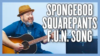 spongebob squarepants the f u n song guitar lesson tutorial