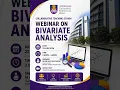 Webinar STA404 - Bivariate Analysis