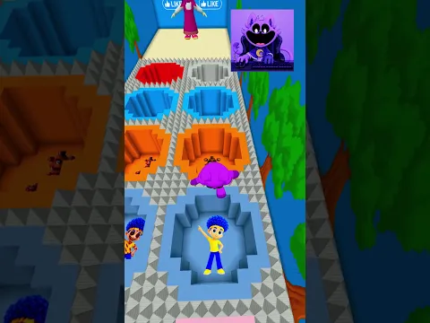 Dbillion 🌸 X Verity🍊 X Catnap🐧 X Freddy Bear😱 X bluey 🌊 Hole Lava Jump😲 #minecraft #dbillions