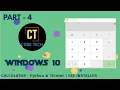 CONVERTING WINDOWS 10 CALCULATOR INTO INSTALLER FILE PYTHON AND TKINTER PART - 4