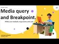 Learn CSS Media Query and breakpoints CSS3 Bangla Tutorial part 16