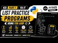 List Practice Programs in Python For Loop Sum Max Min Even Odd ICS Part 1 FA IT