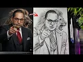 DR Babasaheb Ambedkar Drawing How To Draw BR Ambedkar WIth Lion Face Step By Step Tutorial