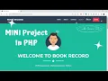 PHP Mini Project - Library Management System in WEB using PHP MySQL HTML CSS with Source Code