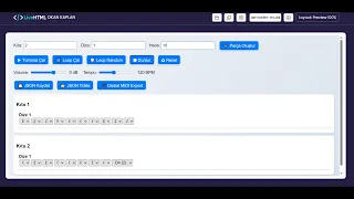 Interactive Web Music Sequencer with Tempo Control and MIDI Export
