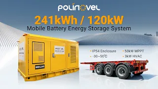 Polinovel MBS240 | 241kWh Mobile Battery Energy Storage System with 120kW EV Charger