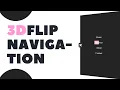 3D Flip Navigation Bar Using HTML CSS JavaScript