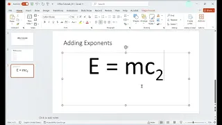 How to Add Exponents in PowerPoint Superscript or Subscript