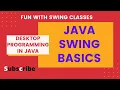Java Swing Basics All Important Swing Classes Example GUIs Desktop Programming Javax swing