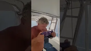 Rainy day boredom leads to inventions 🤔💦 #youtubeshorts #sailinglife  #boatlife #gethonu’d