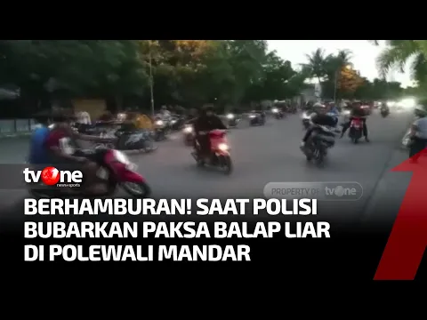 Polisi Bubarkan Aksi Balap Liar, Pelaku Kocar-kacir Gak Karuan