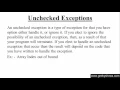 180 What is Unchecked Exceptions in Java Programming Hindi