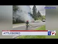 Fiery Attleboro crash sends live wires into street