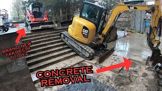 Download Brand New Takeuchi TL10V2 + Cat 305.5 Block Wall And Concrete Slab Removal. MP3