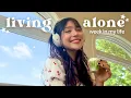 LIVING ALONE WEEK IN MY LIFE crafting cafe work sesh cleaning more
