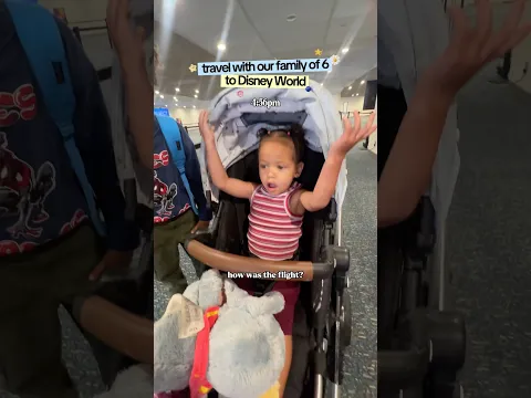 flying to DISNEY WORLD with our family of 6! ✈️ #disneyworld @DisneyParks  #travelvlog #minivlog