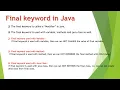 final in java final class final method final variable final function java final