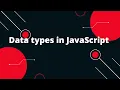 JavaScript Tutorial in Hindi Data types in JavaScript