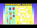 CROSSWORD PUZZLE FRUITS AND VEGETABLES QUIZ